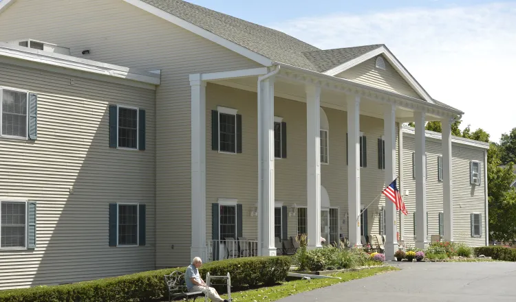 Exterior facade of Kingsway Manor assisted living residence