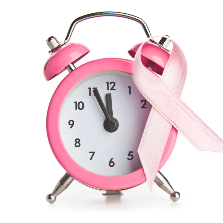 Pink alarm clock