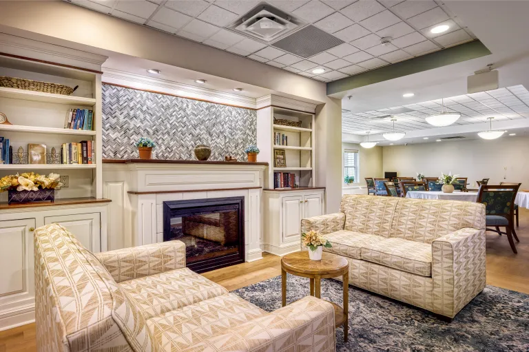 Kingsway Manor Memory Care Center Fireside Lounge